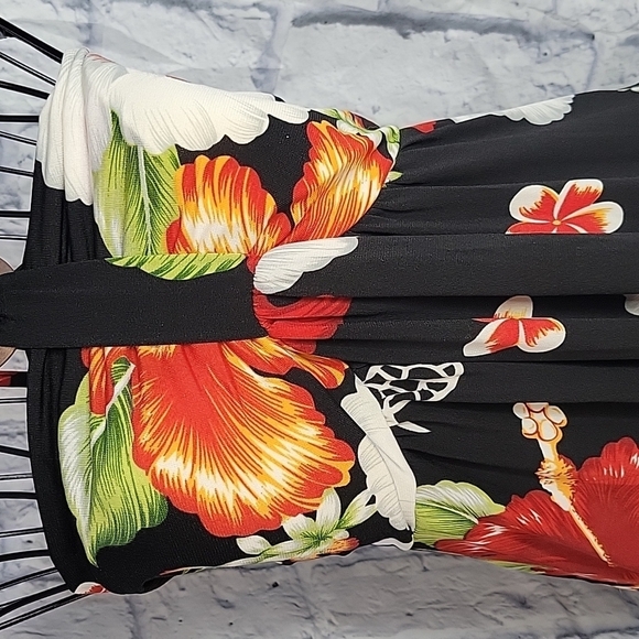 STEVEN WEAR DESIGNED BY HAWAII Tropical Floral Maxi Dress Small - Picture 3 of 11